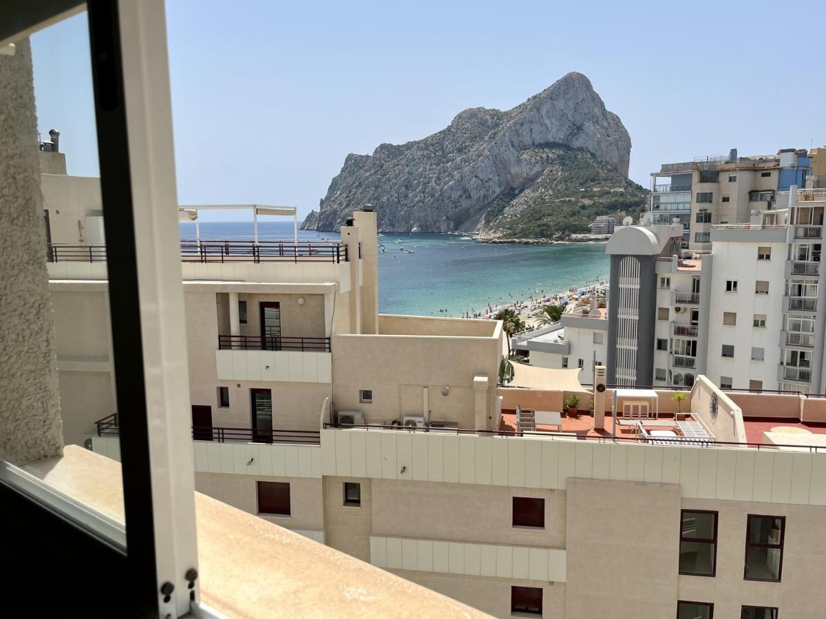 Primera Linea Con Piscina En Calpe Bagian luar foto