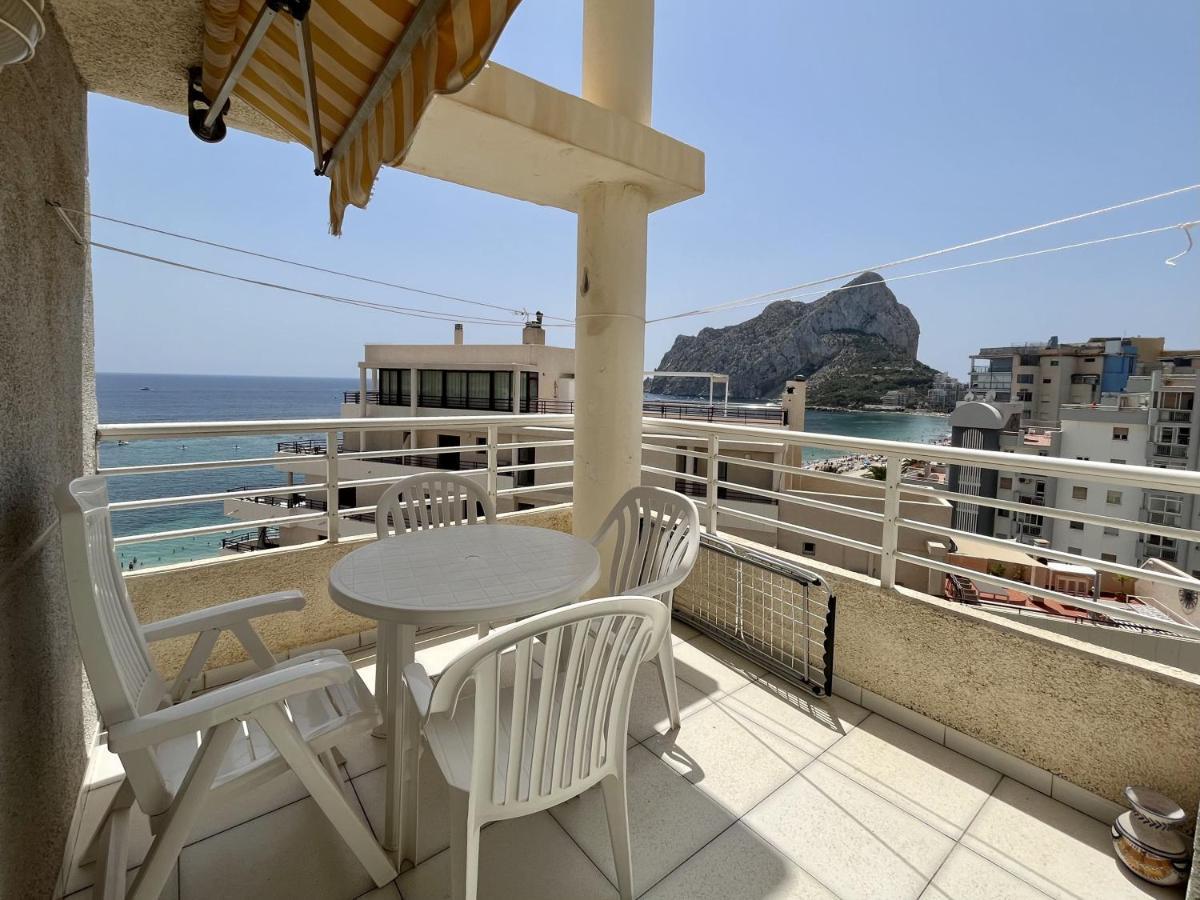 Primera Linea Con Piscina En Calpe Bagian luar foto