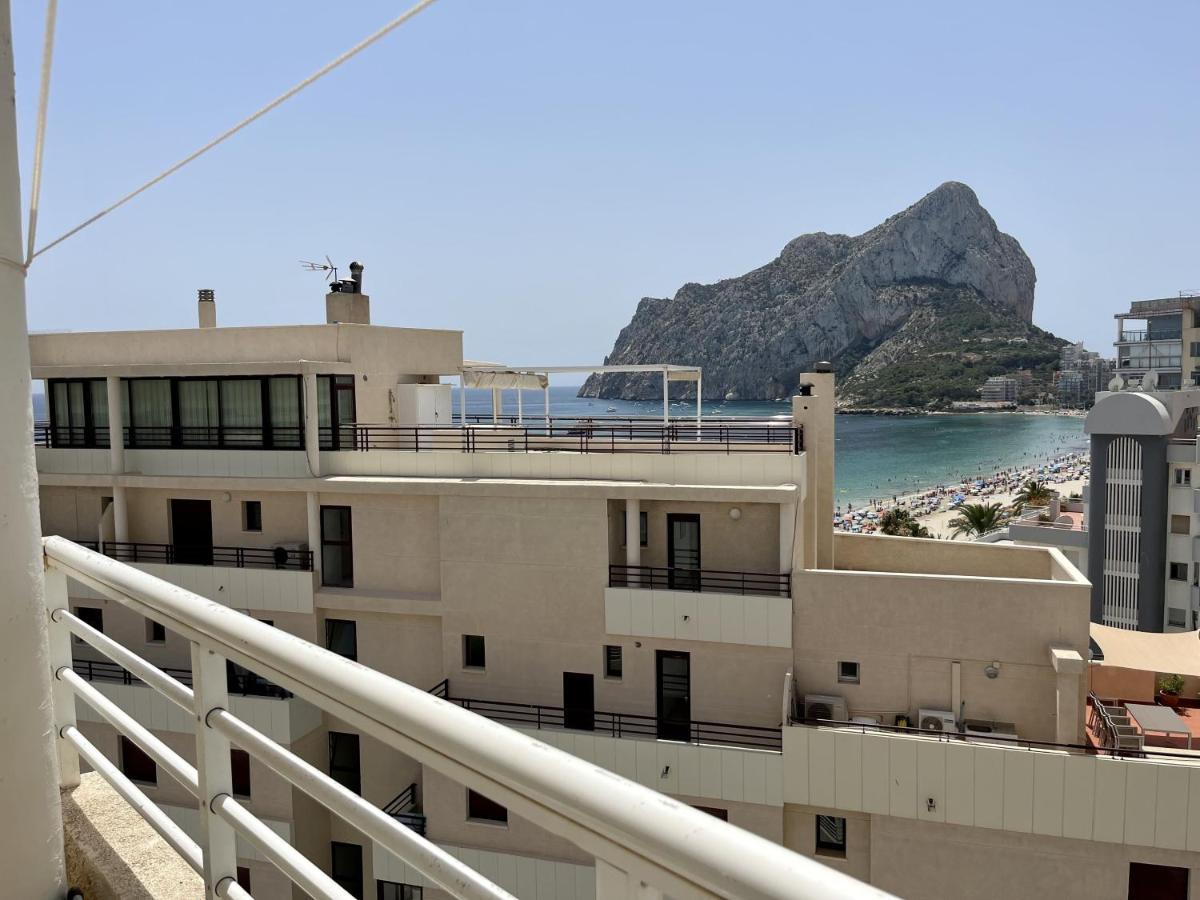 Primera Linea Con Piscina En Calpe Bagian luar foto